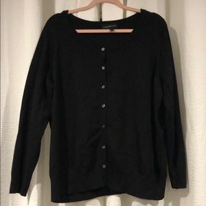 Lane Bryant Black button up cardigan.